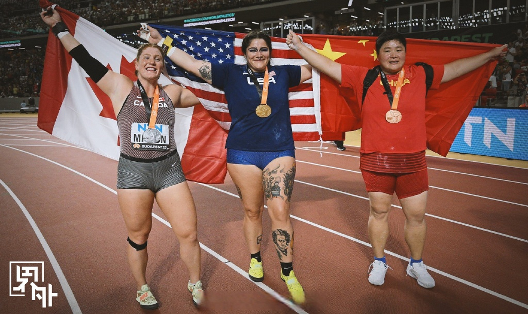 中国田径名将女子铅球继续领先